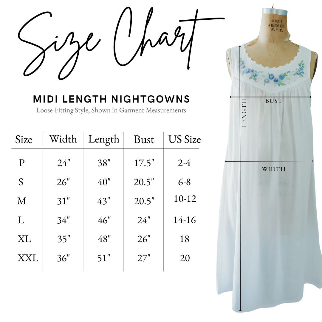 White Garland Nightgown