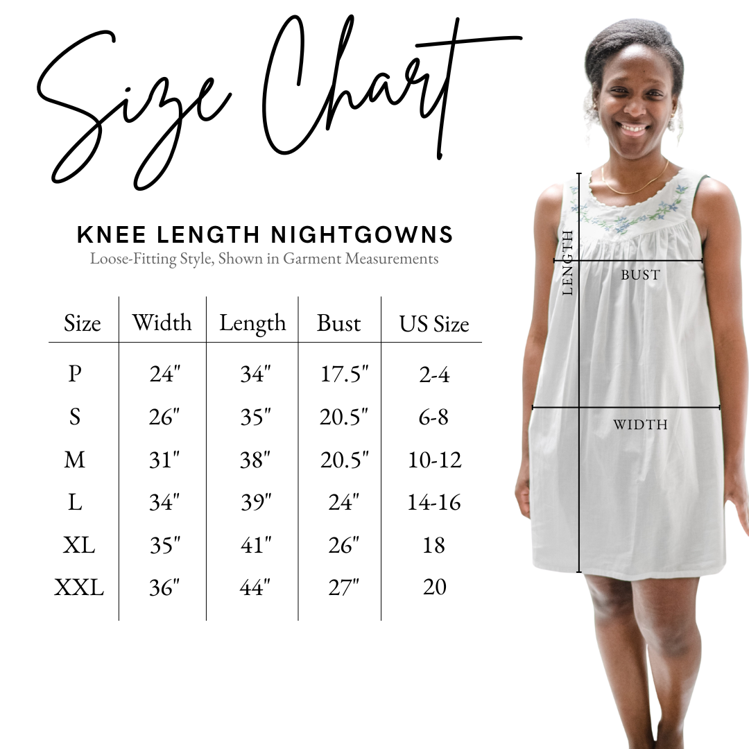 White Garland Nightgown