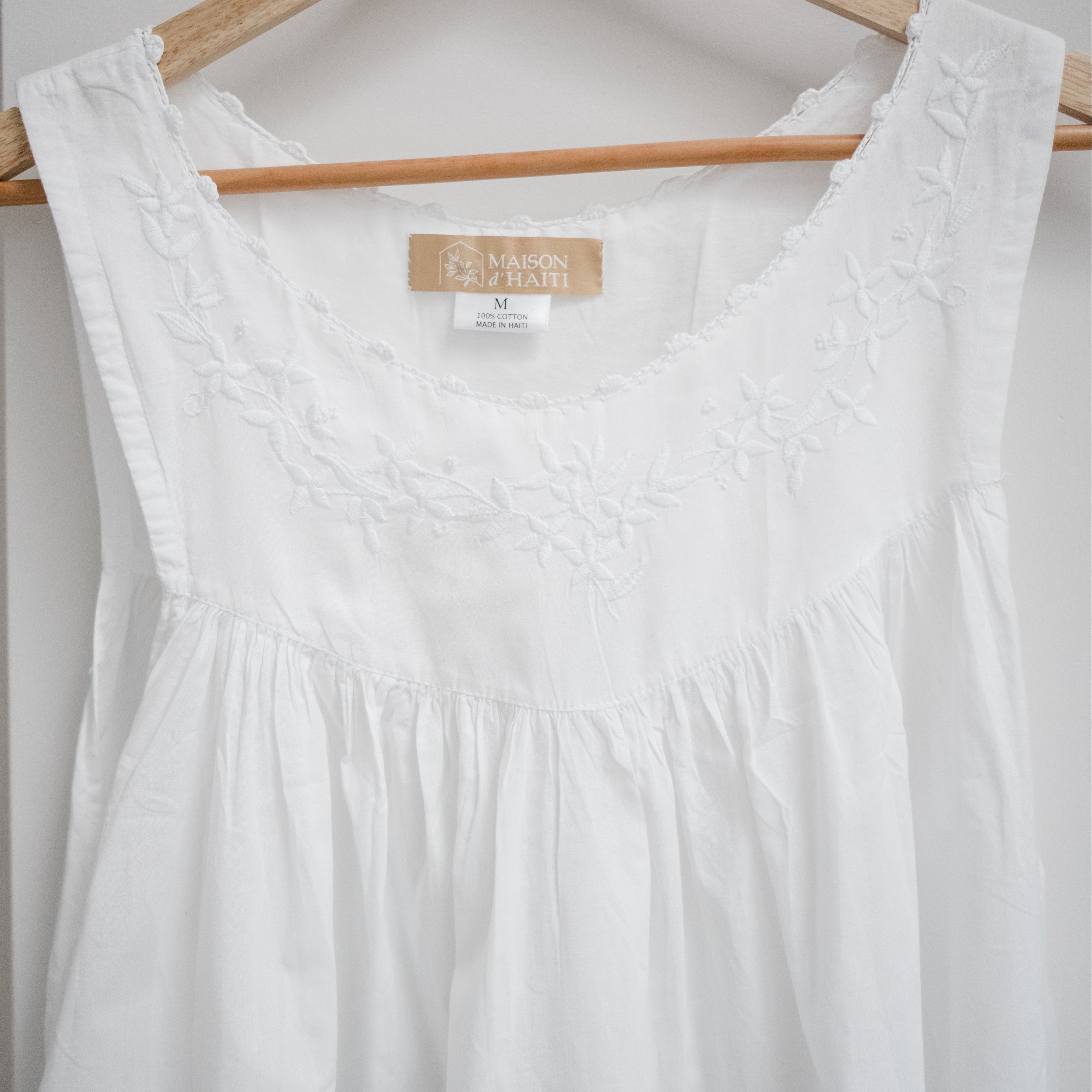 White Garland Nightgown